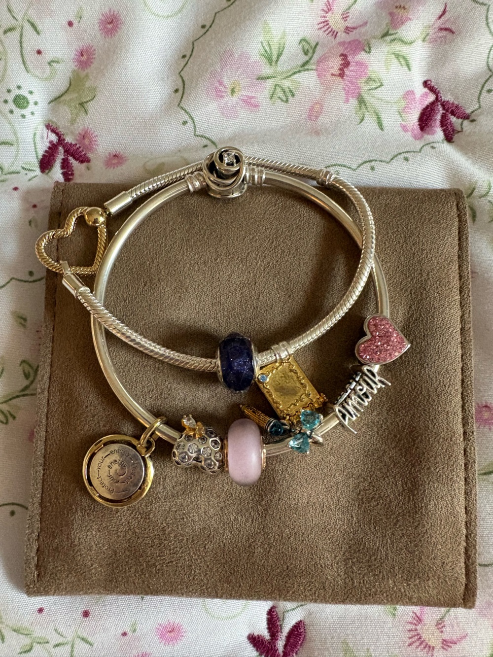 Pandora Silver Charm Bracelets with Charms